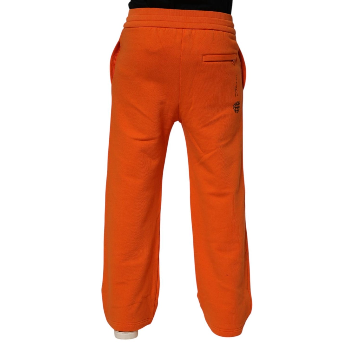 Dolce & Gabbana Orange Cotton DG VIB3 Logo Drawstring Sweatpants Pants Dolce & Gabbana