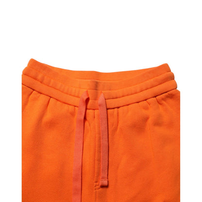 Dolce & Gabbana Orange Cotton DG VIB3 Logo Drawstring Sweatpants Pants Dolce & Gabbana