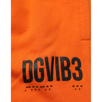 Dolce & Gabbana Orange Cotton DG VIB3 Logo Drawstring Sweatpants Pants Dolce & Gabbana