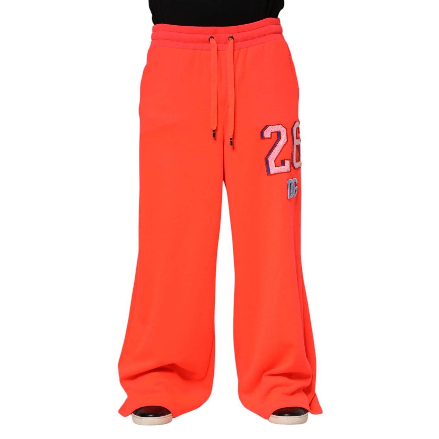 Dolce & Gabbana Orange Polyester Jogger Men Sweatpants Pants Dolce & Gabbana