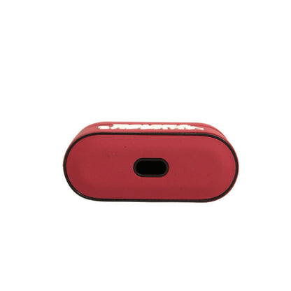 Dolce & Gabbana Red PVC Embossed Logo Plaque Holder Airpods Case Dolce & Gabbana