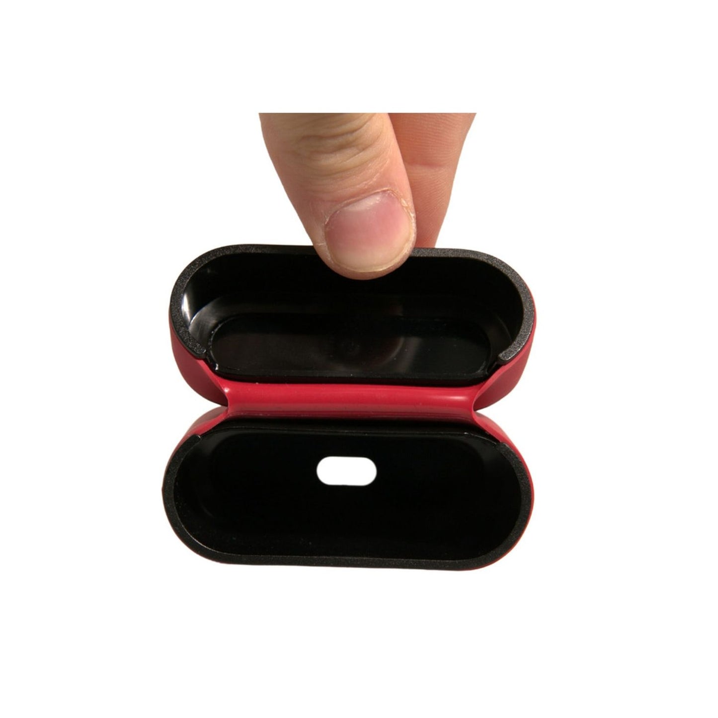 Dolce & Gabbana Red PVC Embossed Logo Plaque Holder Airpods Case Dolce & Gabbana