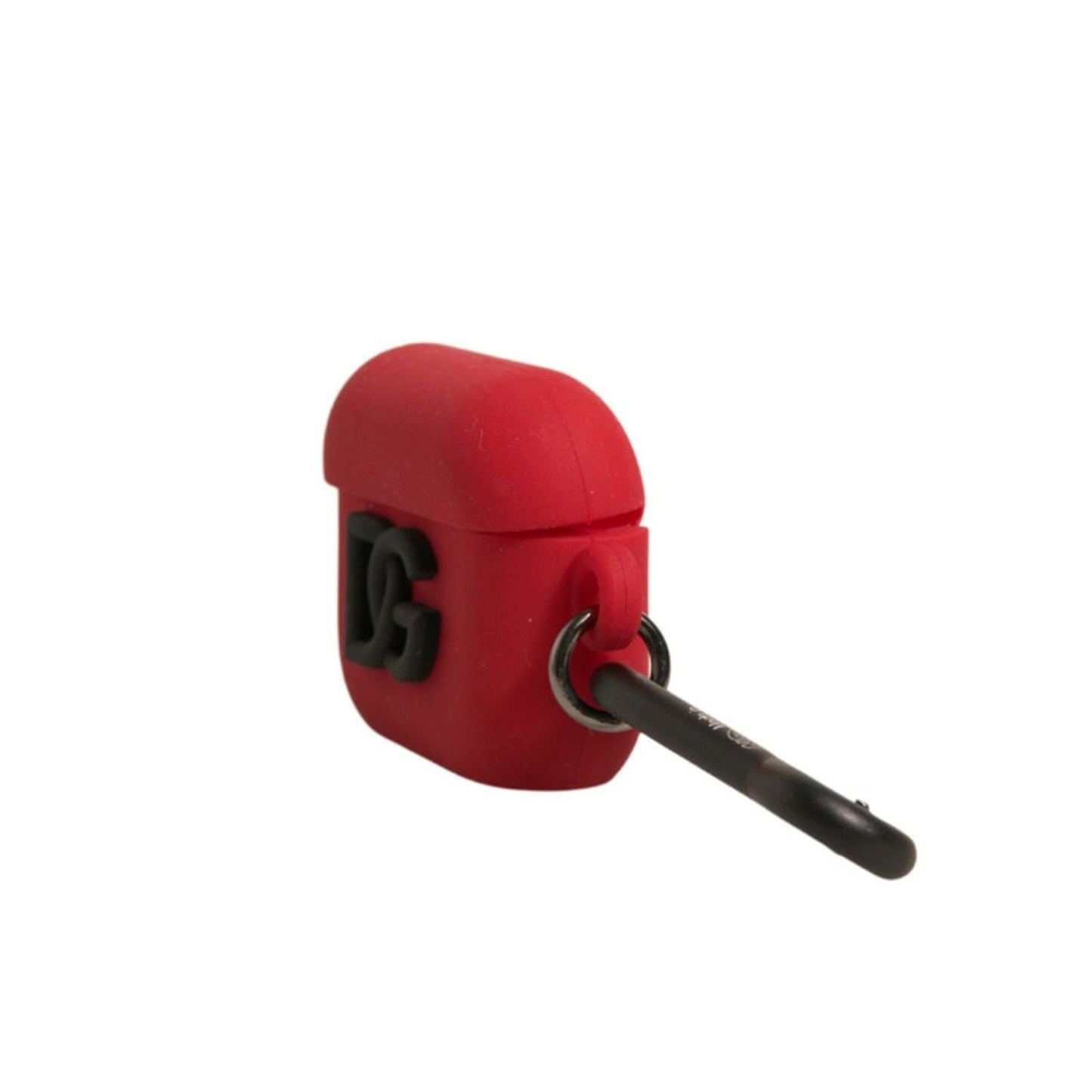 Dolce & Gabbana Red Silicone Rubber Logo Embossed Airpods Case Dolce & Gabbana