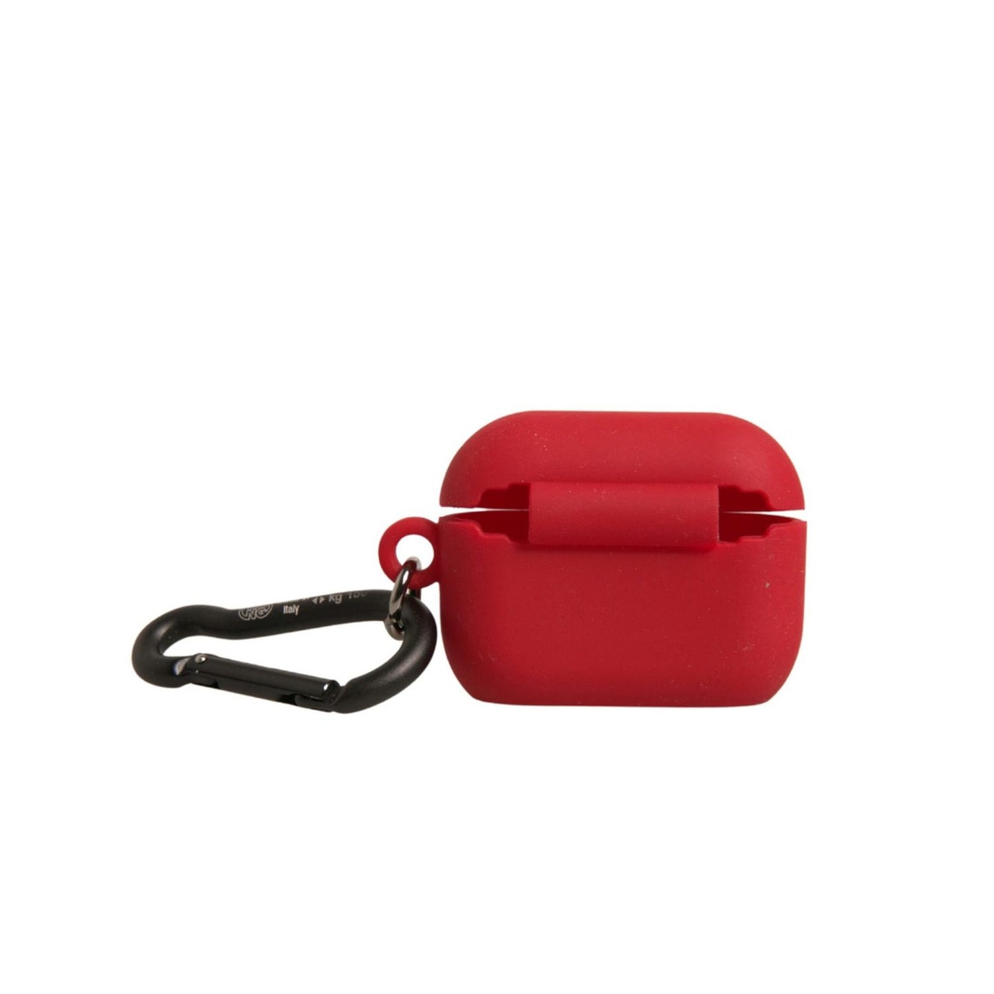 Dolce & Gabbana Red Silicone Rubber Logo Embossed Airpods Case Dolce & Gabbana