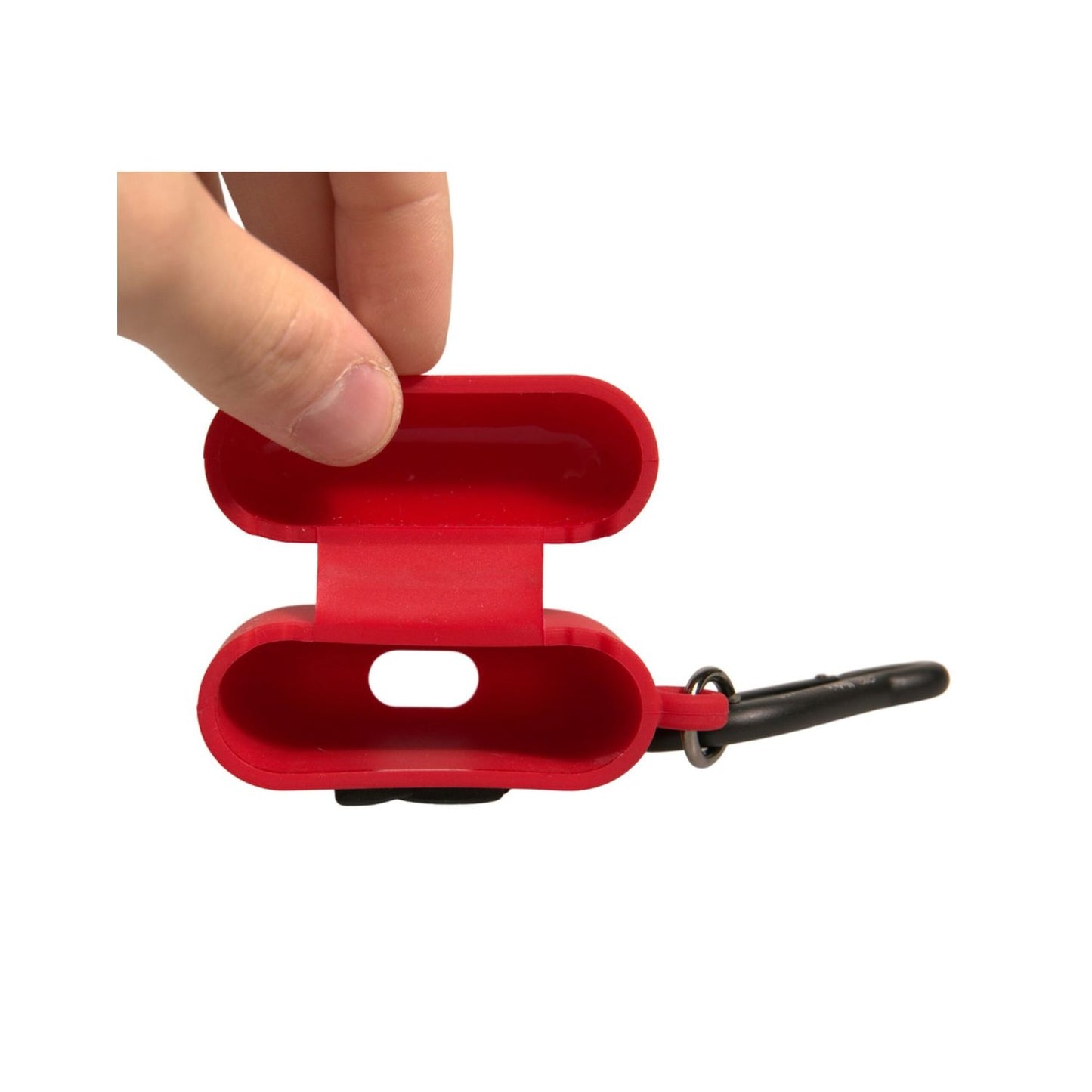 Dolce & Gabbana Red Silicone Rubber Logo Embossed Airpods Case Dolce & Gabbana