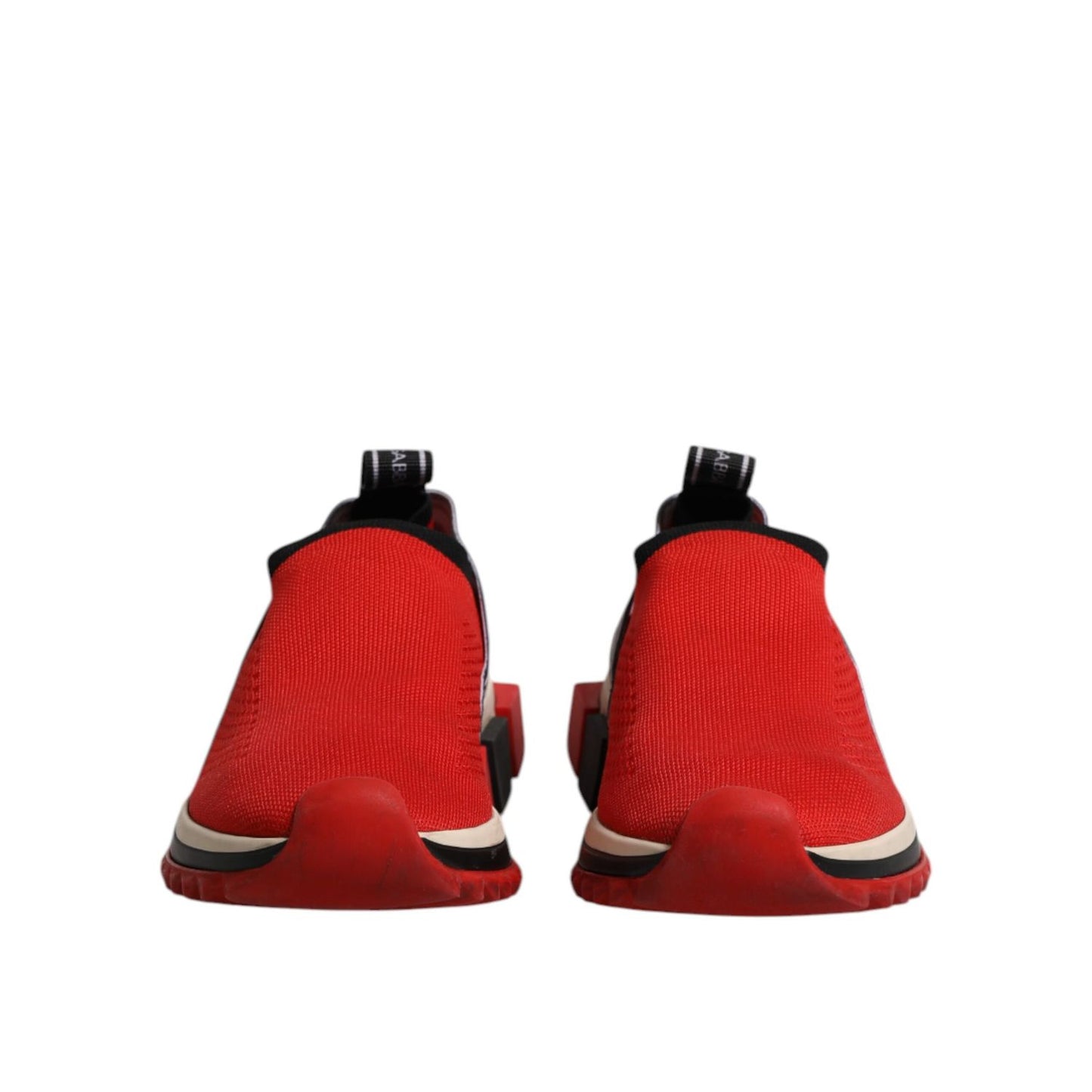 Dolce & Gabbana Red Sorrento Slip On Low Top Sneakers Shoes Dolce & Gabbana