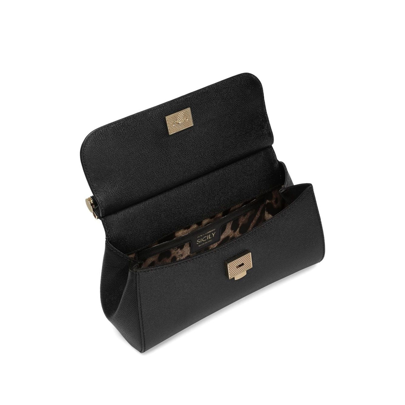 Front view with bag zipped and handles upright.