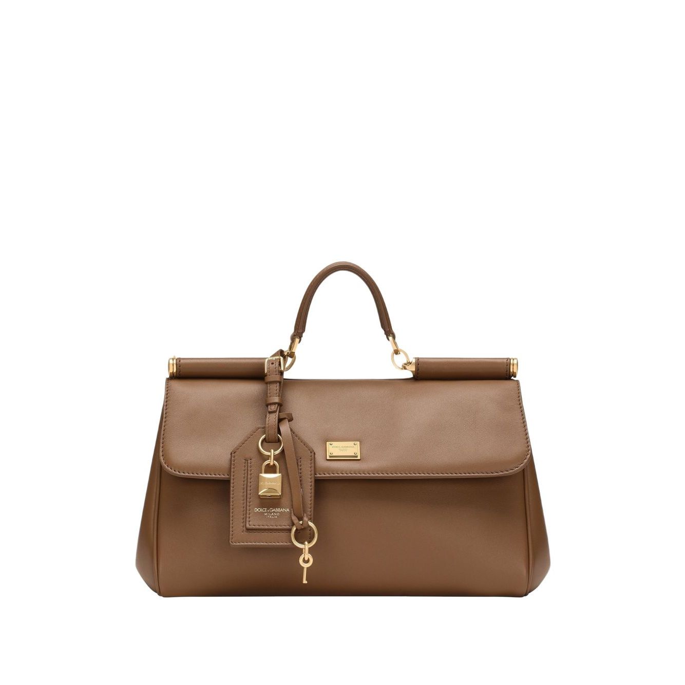 Front view with bag zipped and handles upright.