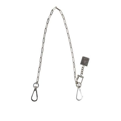 Dolce & Gabbana Silver Tone Metal Chain DG Charm Belt Keychain Dolce & Gabbana