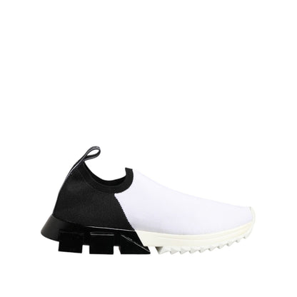 Dolce & Gabbana White Black Low Top Sorrento Sneakers Shoes Dolce & Gabbana