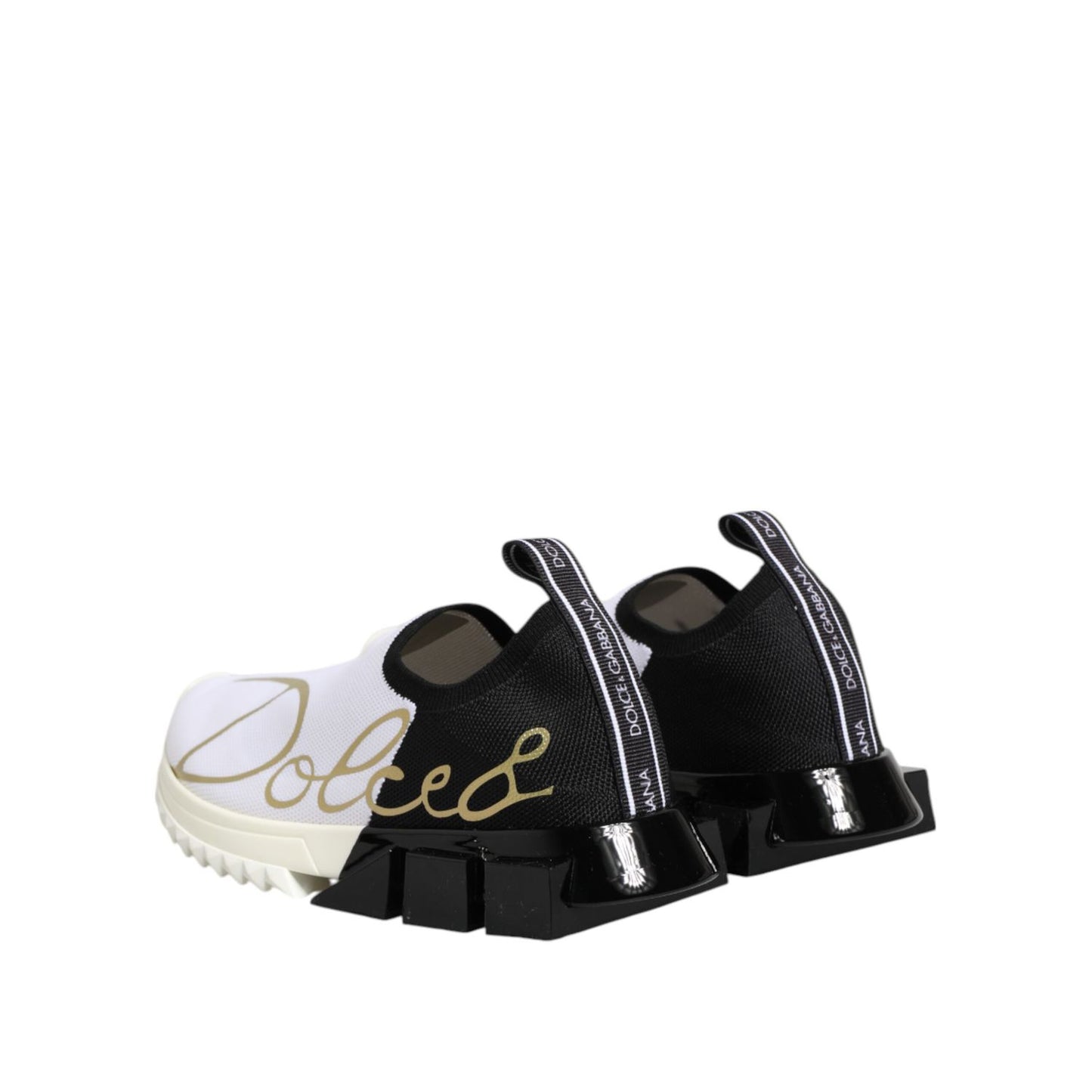 Dolce & Gabbana White Black Low Top Sorrento Sneakers Shoes Dolce & Gabbana