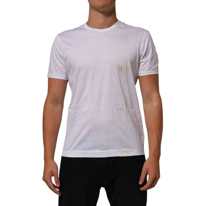 Dolce & Gabbana White Cotton Crew Neck Underwear Tee T-shirt Dolce & Gabbana
