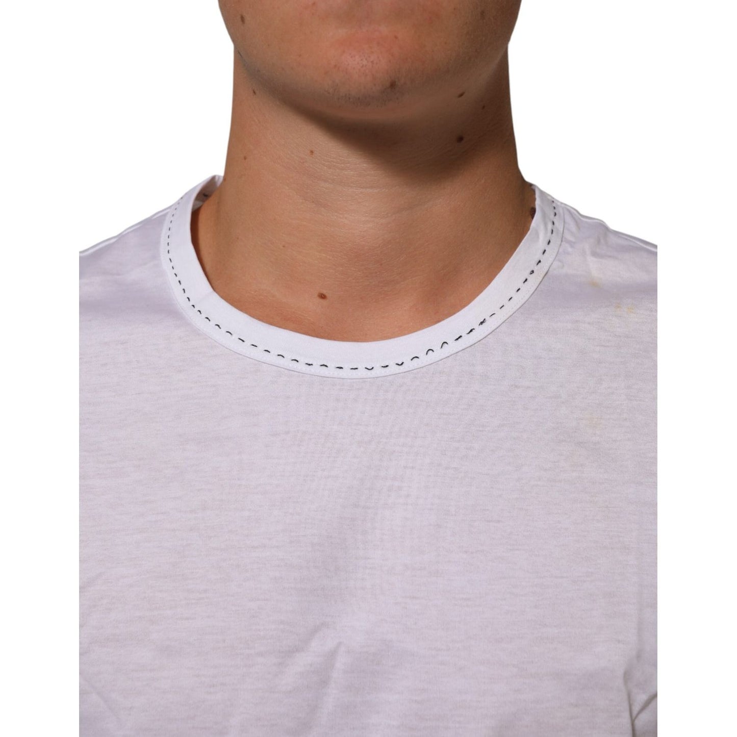 Dolce & Gabbana White Cotton Crew Neck Underwear Tee T-shirt Dolce & Gabbana