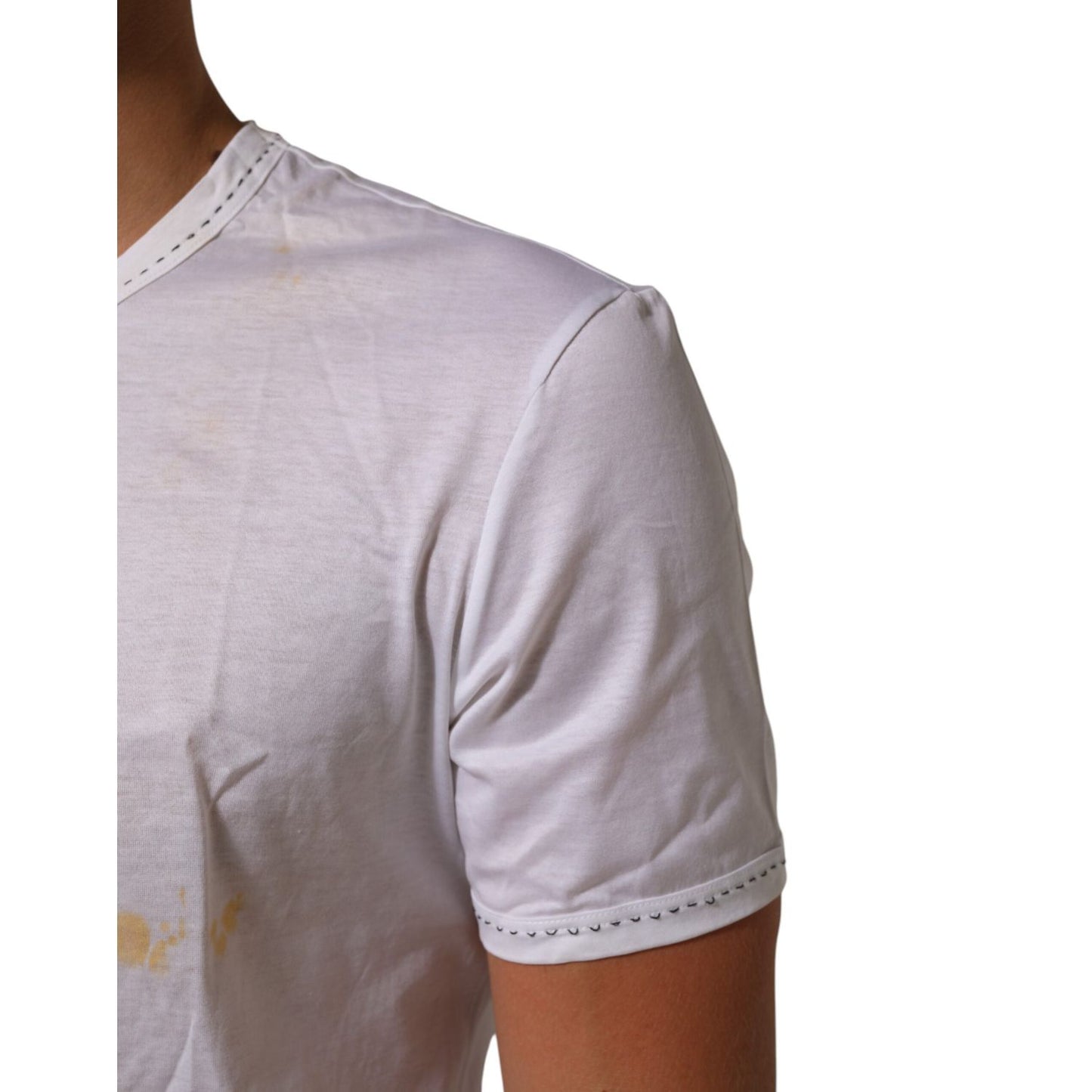 Dolce & Gabbana White Cotton Crew Neck Underwear Tee T-shirt Dolce & Gabbana