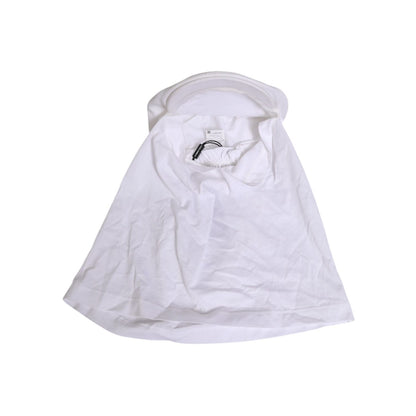 Dolce & Gabbana White Cotton DG Logo Plaque Baseball Balaclava Hat Dolce & Gabbana