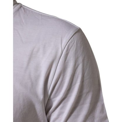 Dolce & Gabbana White Cotton DG Love Patch Crew Neck T-shirt Dolce & Gabbana
