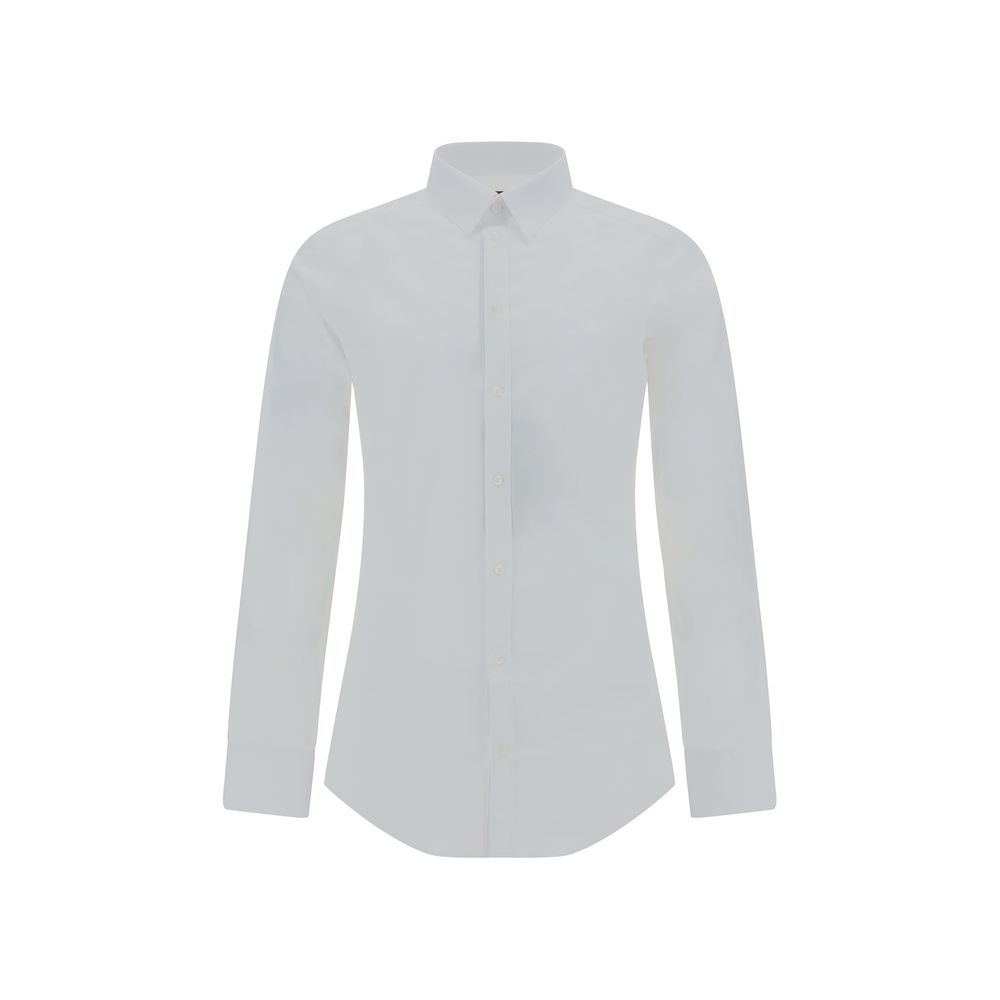 Dolce & Gabbana White Elastane Dress Shirt Dolce & Gabbana