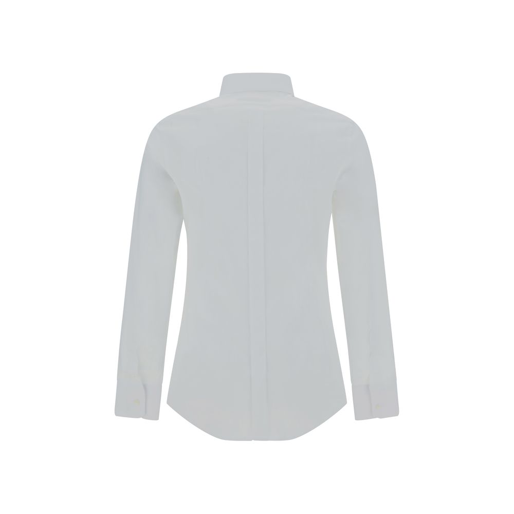 Dolce & Gabbana White Elastane Dress Shirt Dolce & Gabbana