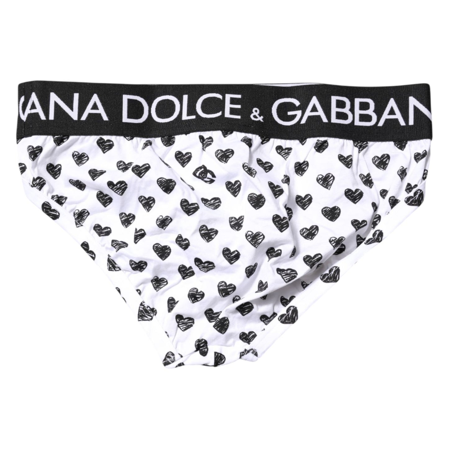 Dolce & Gabbana White Heart Printed Regular Brief Underwear Dolce & Gabbana