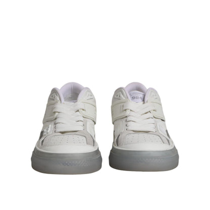 Dolce & Gabbana White Low Top DG Embossed Men Sneakers Shoes Dolce & Gabbana