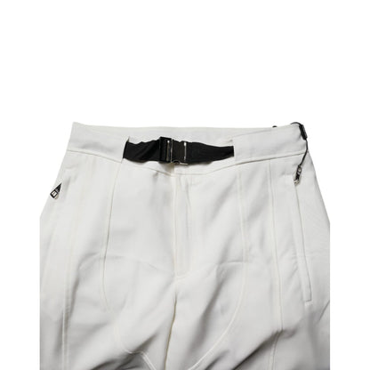 Dolce & Gabbana White Mid Waist Wide Leg Pants Dolce & Gabbana