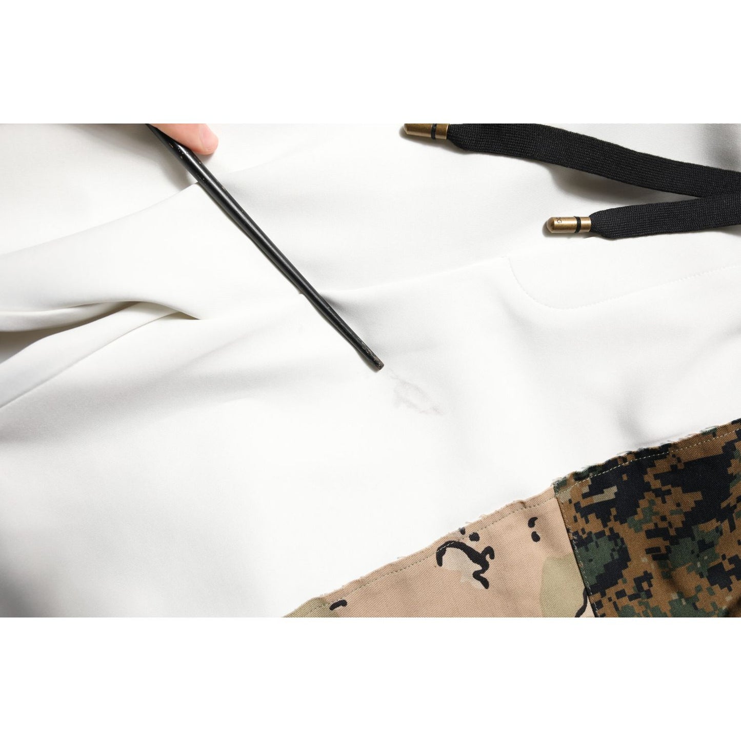 Dolce & Gabbana White Patchwork Mens Jogger Pants Dolce & Gabbana