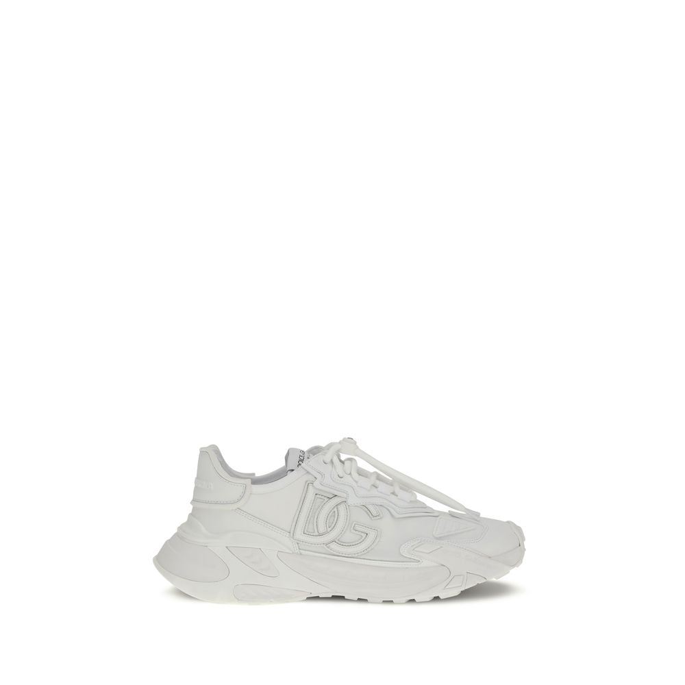 Dolce & Gabbana White Polyamide Athletic Sneakers Dolce & Gabbana