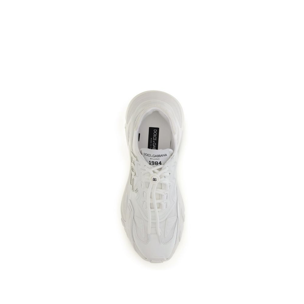 Dolce & Gabbana White Polyamide Athletic Sneakers Dolce & Gabbana