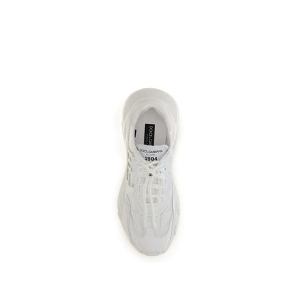Dolce & Gabbana White Polyamide Athletic Sneakers Dolce & Gabbana