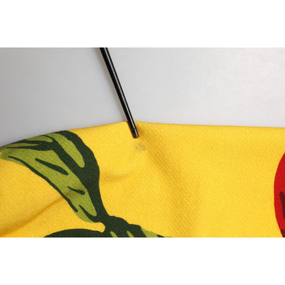 Dolce & Gabbana Yellow Cherry Print Jogger Sweatpants Pants Dolce & Gabbana