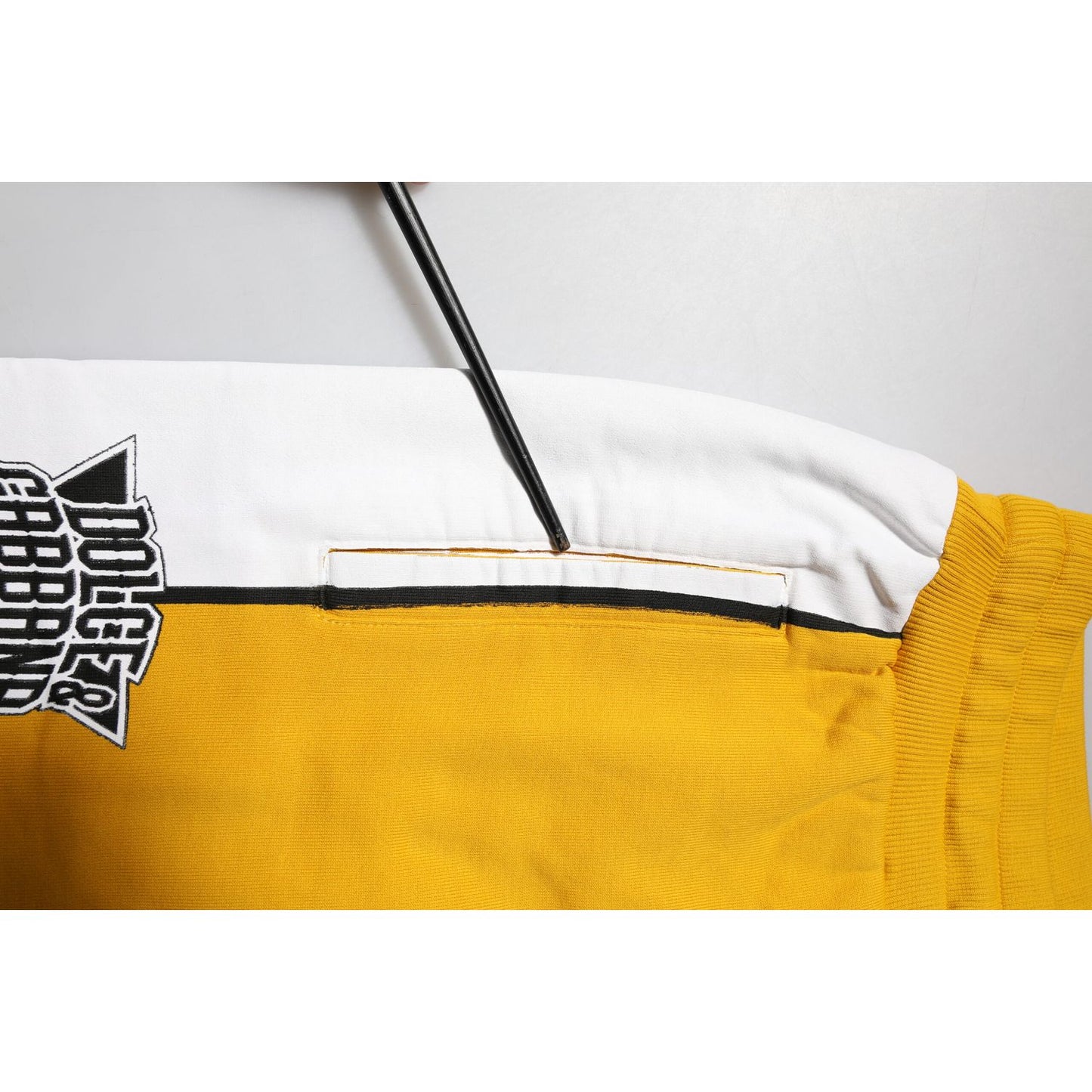 Dolce & Gabbana Yellow Cotton Drawstring Jogger Pants Dolce & Gabbana