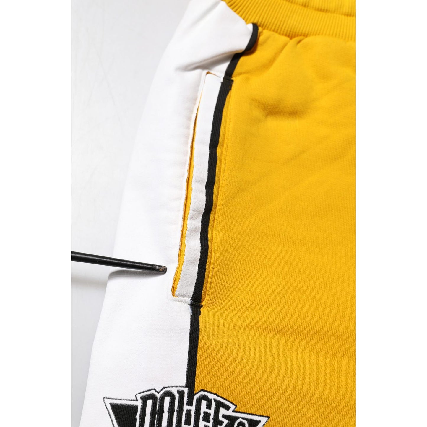 Dolce & Gabbana Yellow Cotton Sweatpant Jogger Trouser Pants Dolce & Gabbana