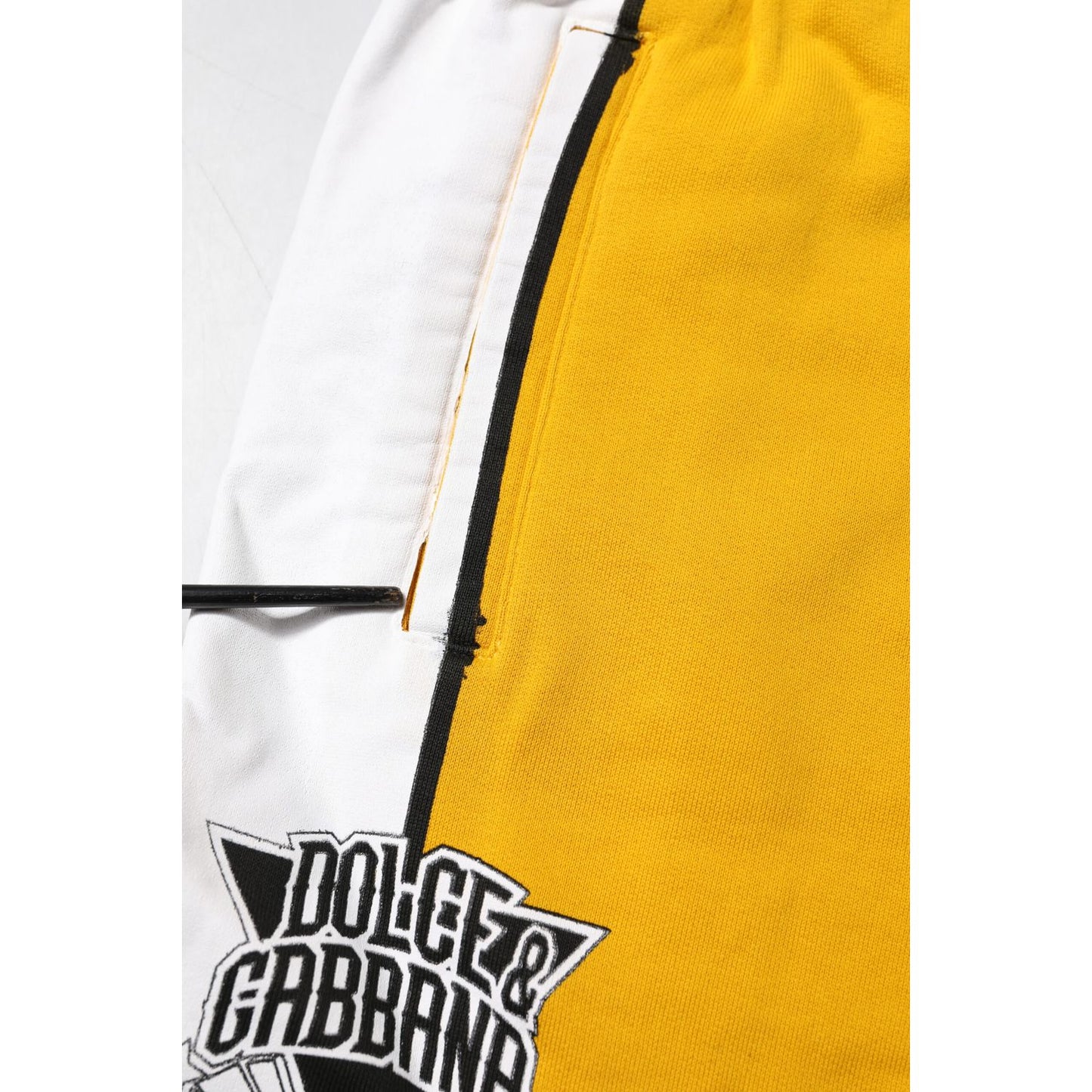 Dolce & Gabbana Yellow Cotton Sweatpants Jogger Trouser Pants Dolce & Gabbana