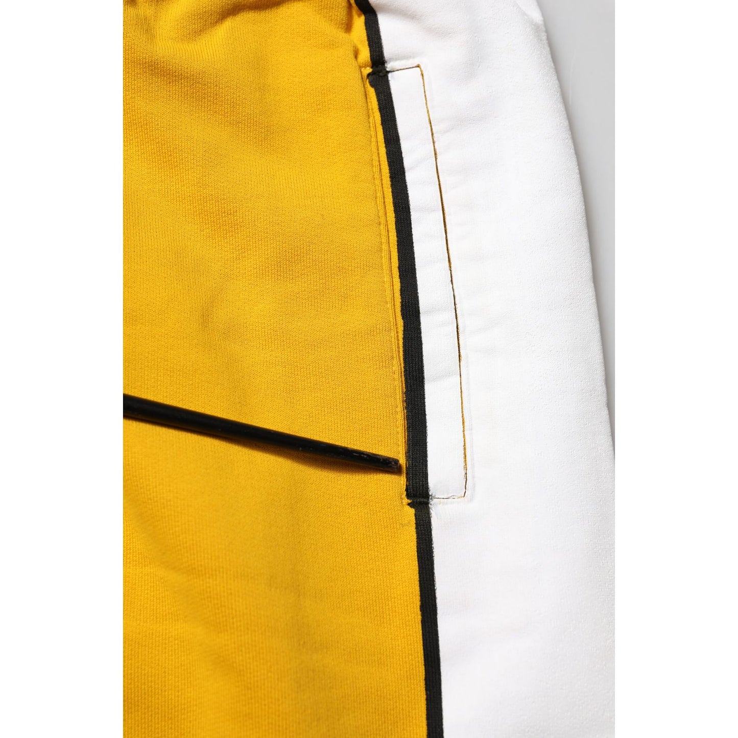 Dolce & Gabbana Yellow Cotton Sweatpants Jogger Trouser Pants Dolce & Gabbana