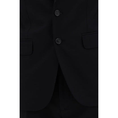 Dsquared² Blue Fleece Wool Two-Piece Suit Dsquared²