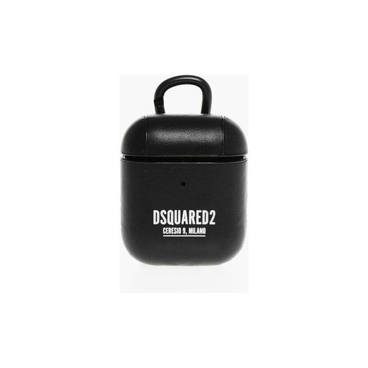 Dsquared² Solid Color Airpods Case with Contrasting Logo