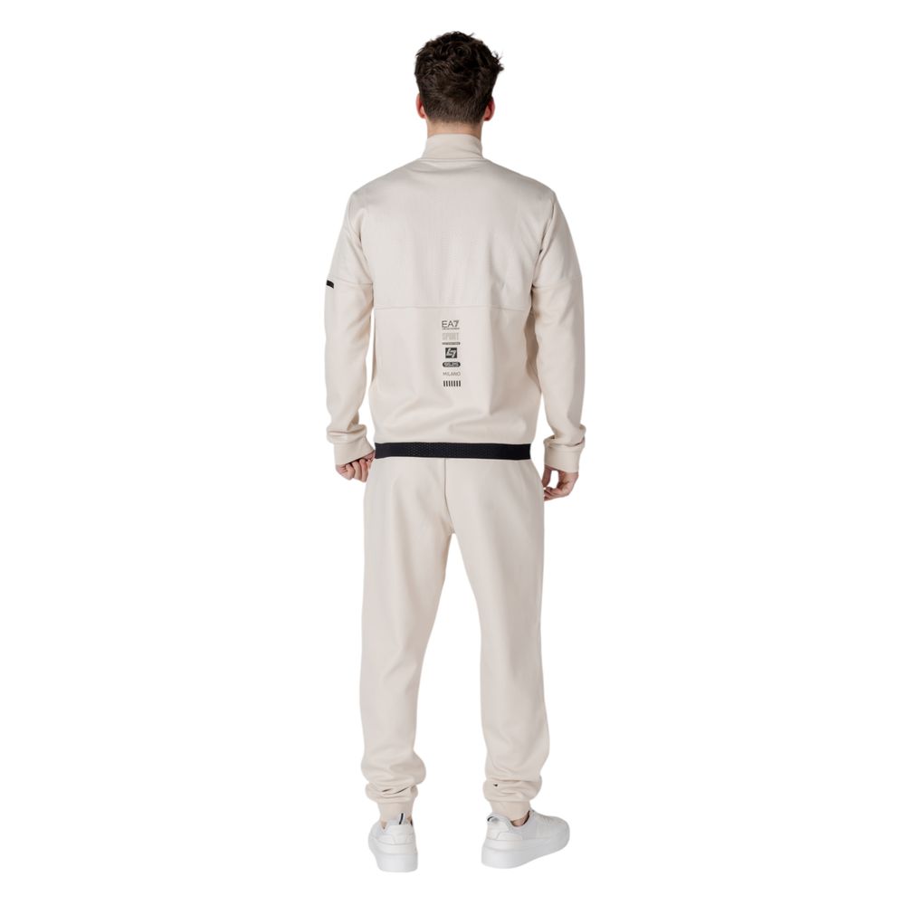 EA7 Emporio Armani Beige Cotton Sweatsuit EA7 Emporio Armani