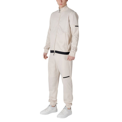 EA7 Emporio Armani Beige Cotton Sweatsuit EA7 Emporio Armani