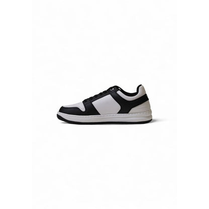 EA7 Emporio Armani Black And White Polyester Athletic Sneakers EA7 Emporio Armani