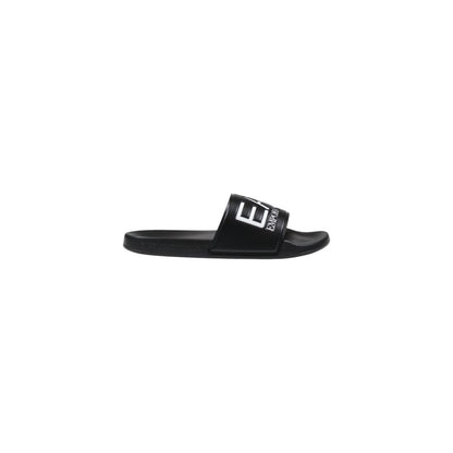 EA7 Emporio Armani Black And White Pvc Slippers EA7 Emporio Armani