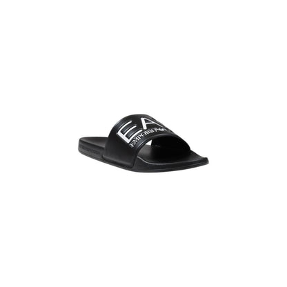 EA7 Emporio Armani Black And White Pvc Slippers EA7 Emporio Armani