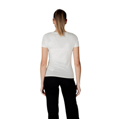 EA7 Emporio Armani Cream Modal Sportswear EA7 Emporio Armani