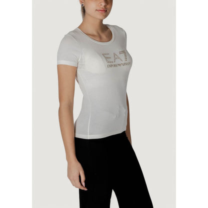 EA7 Emporio Armani Cream Modal Sportswear EA7 Emporio Armani