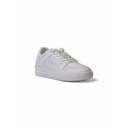 EA7 Emporio Armani White Polyester Athletic Sneakers EA7 Emporio Armani