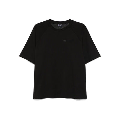 EA7 T-shirts and Polos Black Topwear