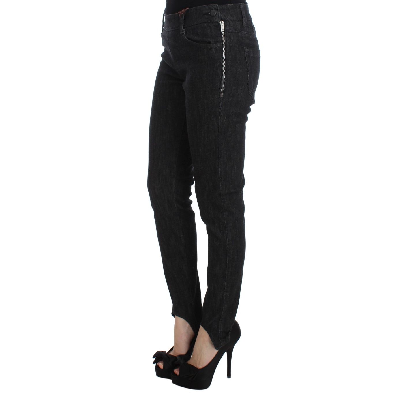 Ermanno Scervino Blue Cotton Slim Fit Denim Jeans Ermanno Scervino