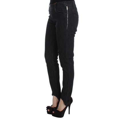 Ermanno Scervino Blue Cotton Slim Fit Denim Jeans Ermanno Scervino