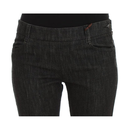 Ermanno Scervino Blue Cotton Slim Fit Denim Jeans Ermanno Scervino