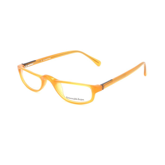 Ermenegildo Zegna Yellow Plastic Frames eyeglasses with 50/22/145mm dimensions, unisex design.