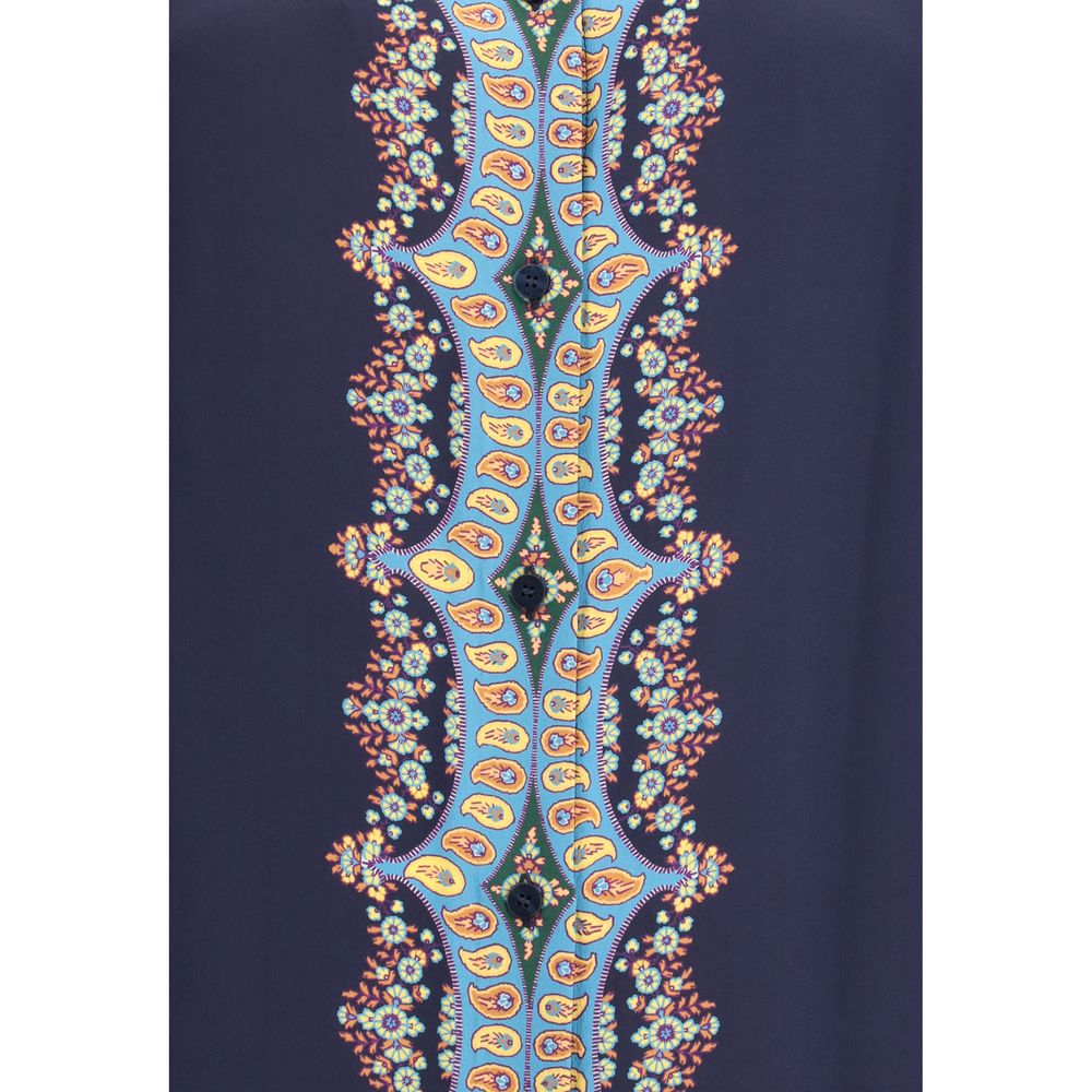 Etro Multicolor Silk Pattern Shirt